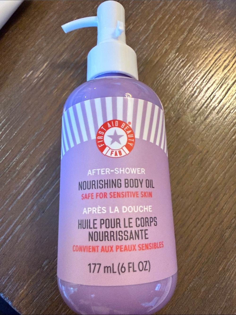 First Aid Beauty Nourishing After-Shower Body Oil - Lavender Pink